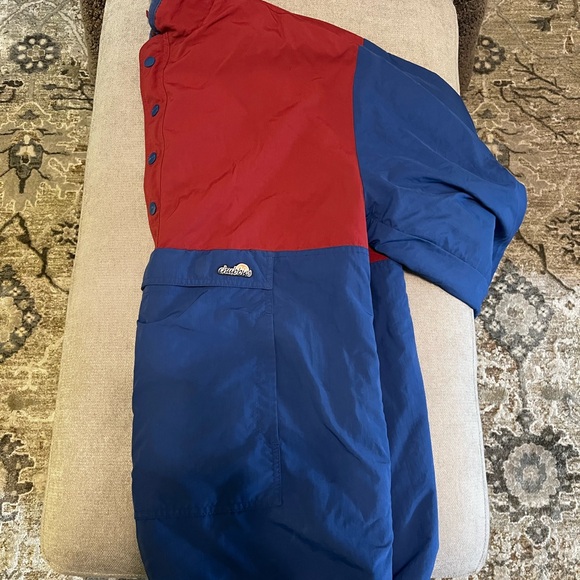 Chubbies Reversible Deep Red and Navy Blue Pullover Jacket, size Medium - Picture 3 of 12